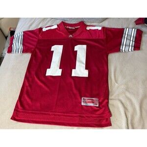 Ohio State Buckeyes #11 Football Jersey Size Medium Red Colosseum NCAA Stitched